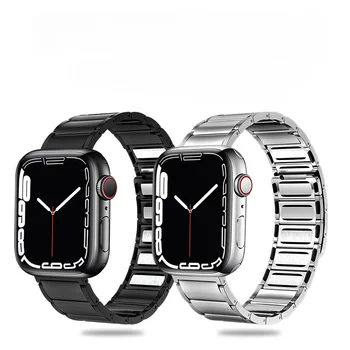תואם עם Iwatch אפל השעון מתכת רצועה S8 הים אפל השעון פלדת אל-חלד מגנטית לצפות עם להקת שעון.