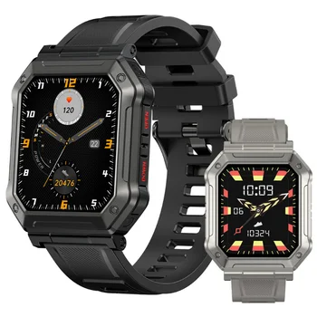 חיצונית שעון חכם 1.91-inch HD Bluetooth שיחה הבריאות ניטור IP68, עמיד למים ספורט כושר גשש Smartwatch עבור גברים, נשים,
