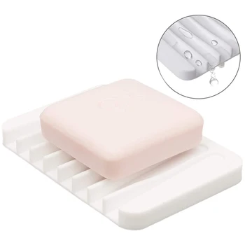 3 יח ' יצירתי סבון תיבת באיכות גבוהה סיליקון סבון מגש רחצה חינם מחורר סבון משטח משק הביוב של המטבח אחסון מדף