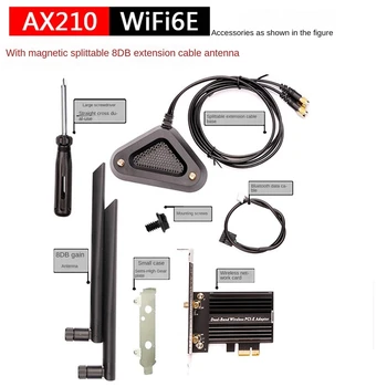 AX210 Wifi 6E כרטיס רשת אלחוטי 2.4 G/5G/6G 5374Mbps Tri Band Wireless כרטיס רשת